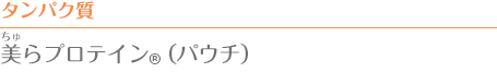 タンパク質　美ら（ちゅら）プロテイン（パウチ）